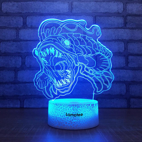 Image of Crack Lighting Base Animal mysterious Creature 3D Illusion Lamp Night Light 3DL1590