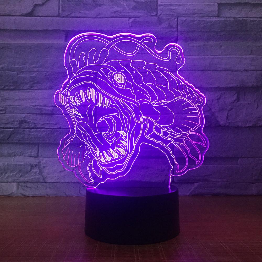 Animal mysterious Creature 3D Illusion Lamp Night Light 3DL1590