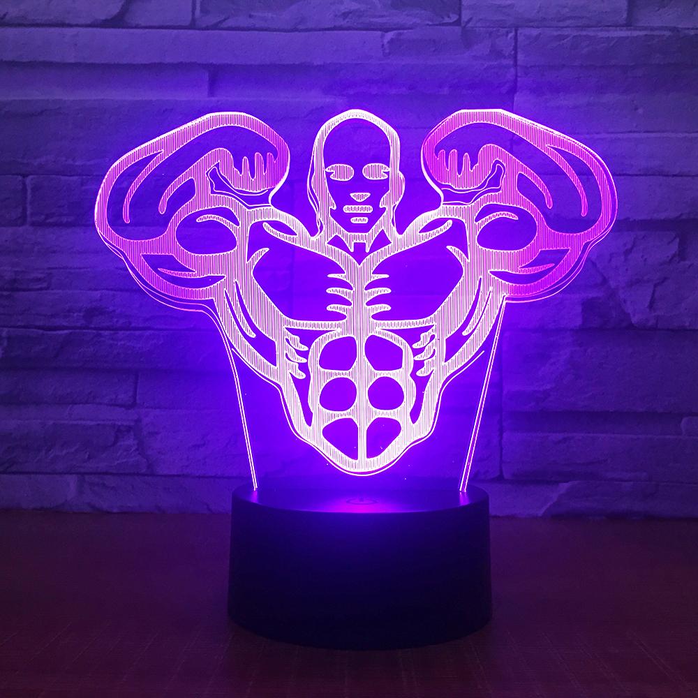 Other Muscle Man 3D Illusion Lamp Night Light 3DL1593