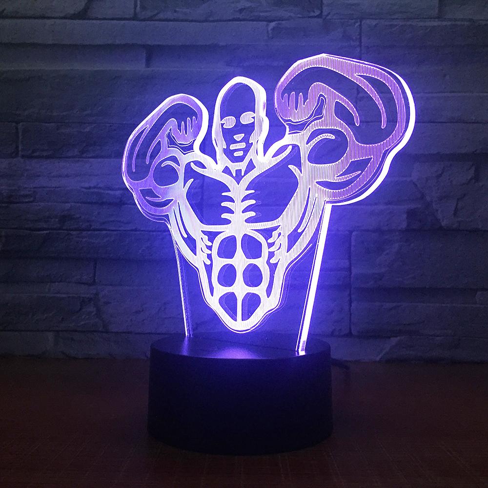 Other Muscle Man 3D Illusion Lamp Night Light 3DL1593
