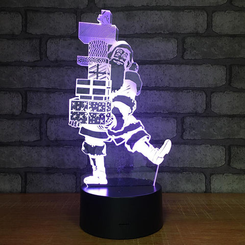 Image of Festival Santa Claus Gift 3D Illusion Lamp Night Light 3DL1611