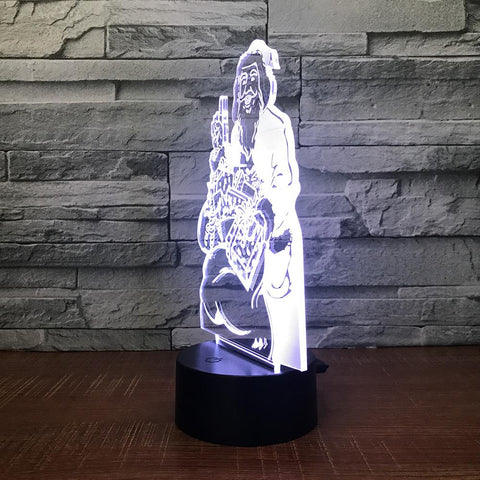 Image of Festival Santa Claus Christmas Gift 3D Illusion Lamp Night Light 3DL1615