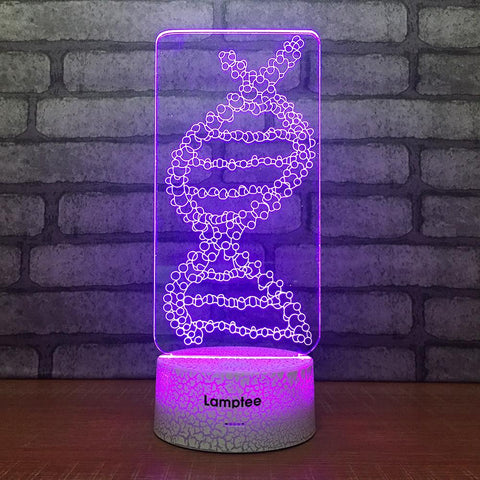 Image of Crack Lighting Base Art DNA Stereo 3D Illusion Lamp Night Light 3DL1638