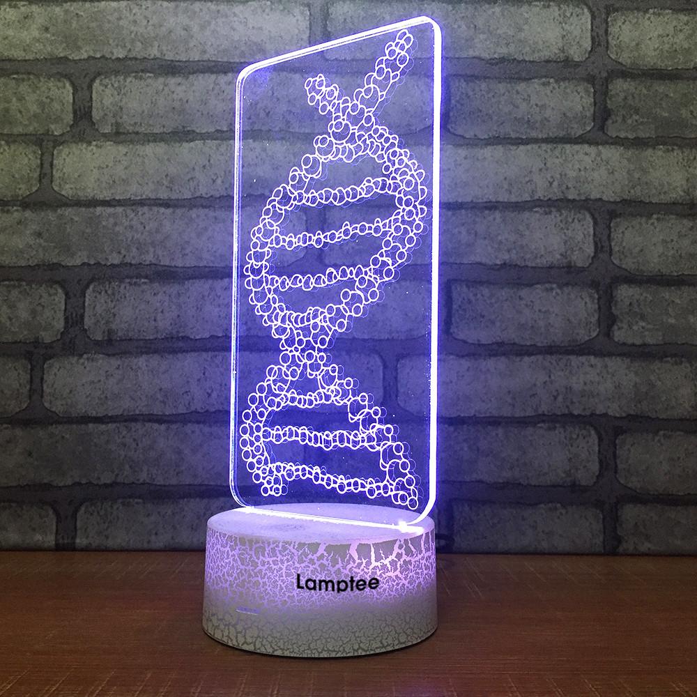 Crack Lighting Base Art DNA Stereo 3D Illusion Lamp Night Light 3DL1638