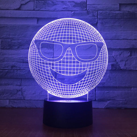 Image of Other Smiling Face 3D Illusion Lamp Night Light 3DL1650