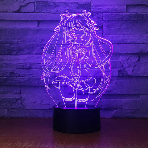 Image of Anime Nijigen Anime Girl 3D Illusion Lamp Night Light 3DL1671