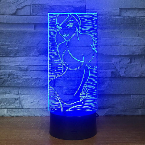 Image of Other Bikini Beauty 3D Illusion Lamp Night Light 3DL1687