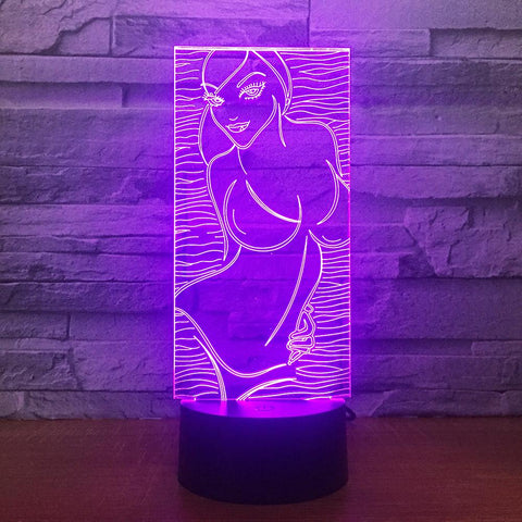 Image of Other Bikini Beauty 3D Illusion Lamp Night Light 3DL1687
