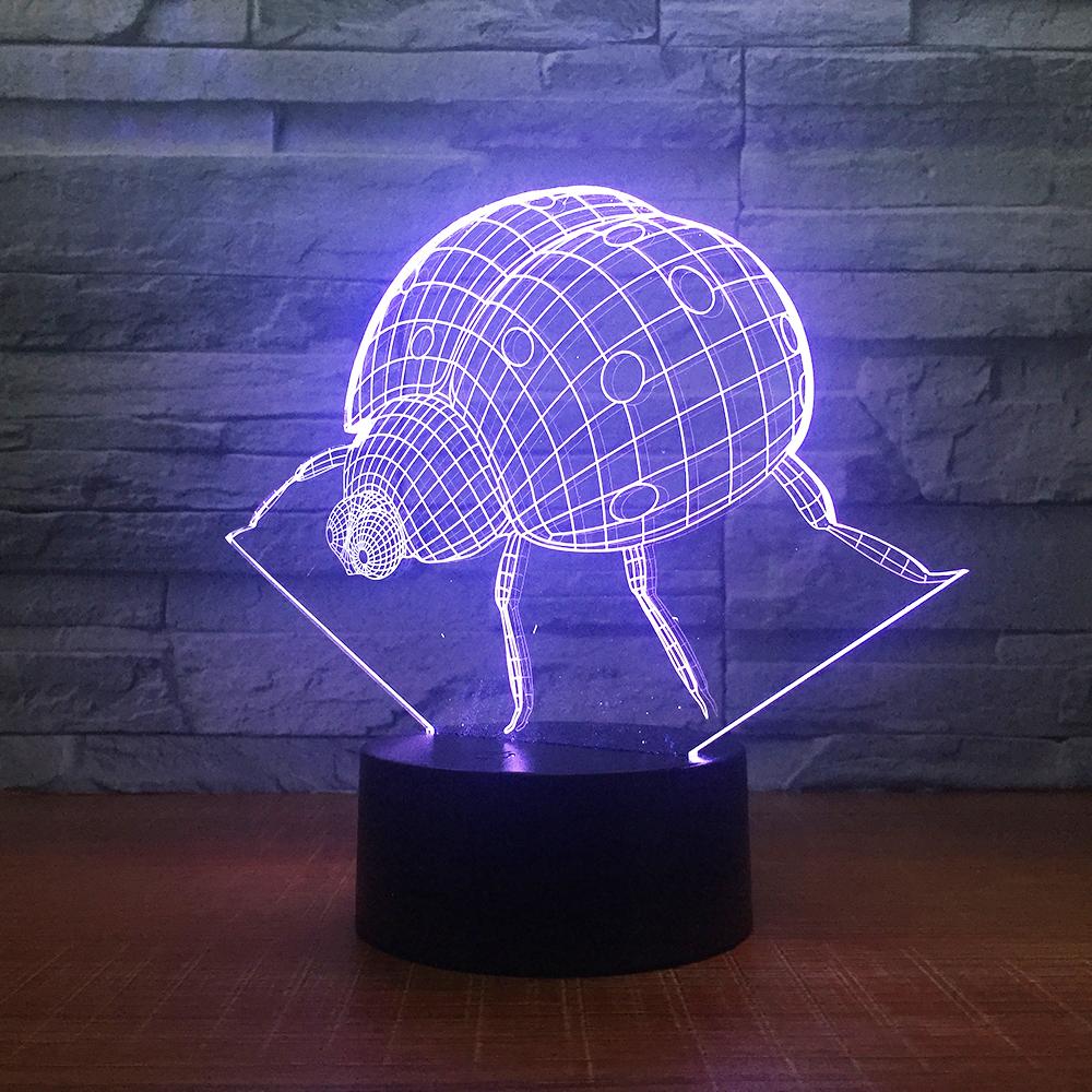 Animal Beetle 3D Illusion Lamp Night Light 3DL1691