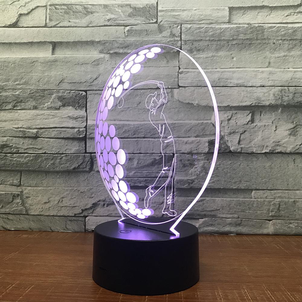 Sport Golf Creative 3D Illusion Lamp Night Light 3DL1700