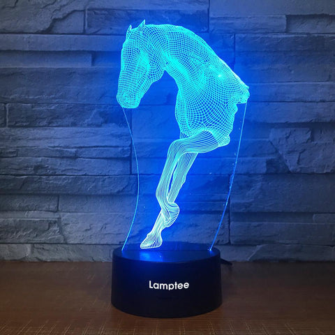 Image of Art Horse Statue 3D Illusion Lamp Night Light 3DL1705