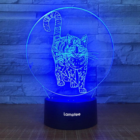 Image of Animal Leopard 3D Illusion Lamp Night Light 3DL1720