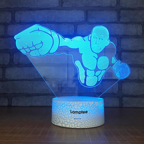 Image of Crack Lighting Base Anime One Punch Man 3D Illusion Lamp Night Light 3DL1732