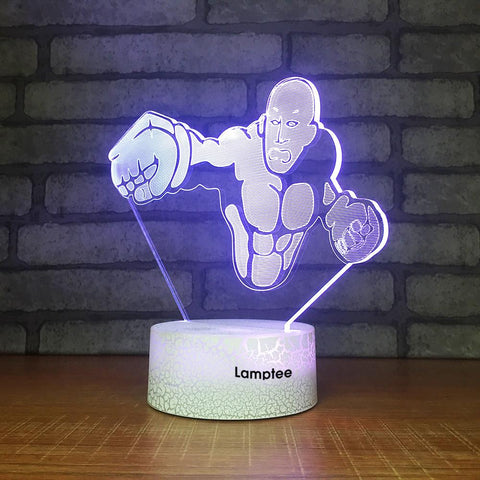 Image of Crack Lighting Base Anime One Punch Man 3D Illusion Lamp Night Light 3DL1732