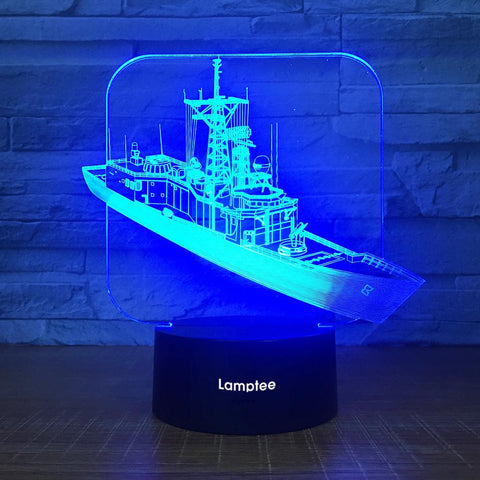 Image of Traffic Grant Boat 3D Illusion Lamp Night Light 3DL1751
