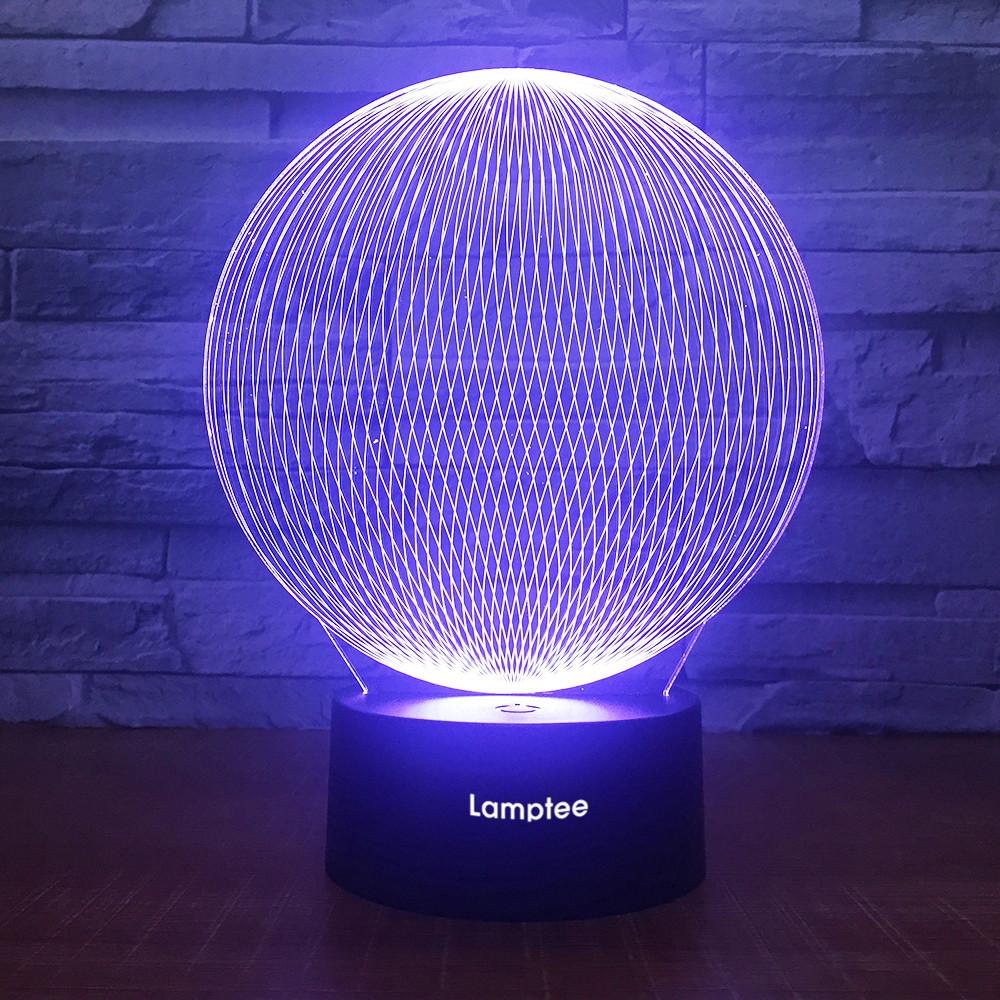 Abstract Ball 3D Illusion Lamp Night Light 3DL1763