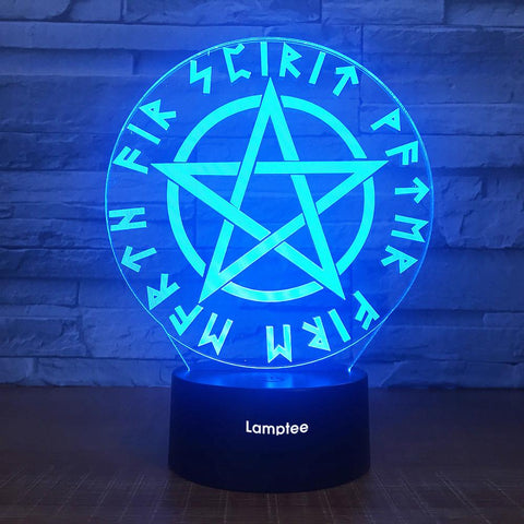 Image of Art Star 3D Illusion Lamp Night Light 3DL1764