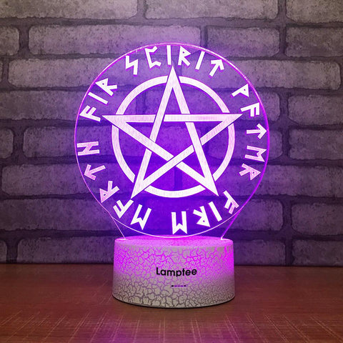 Image of Crack Lighting Base Art Star 3D Illusion Lamp Night Light 3DL1764