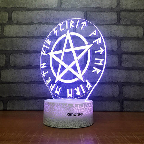 Image of Crack Lighting Base Art Star 3D Illusion Lamp Night Light 3DL1764