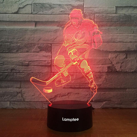 Image of Sport Ice Hockey 3D Illusion Lamp Night Light 3DL1776