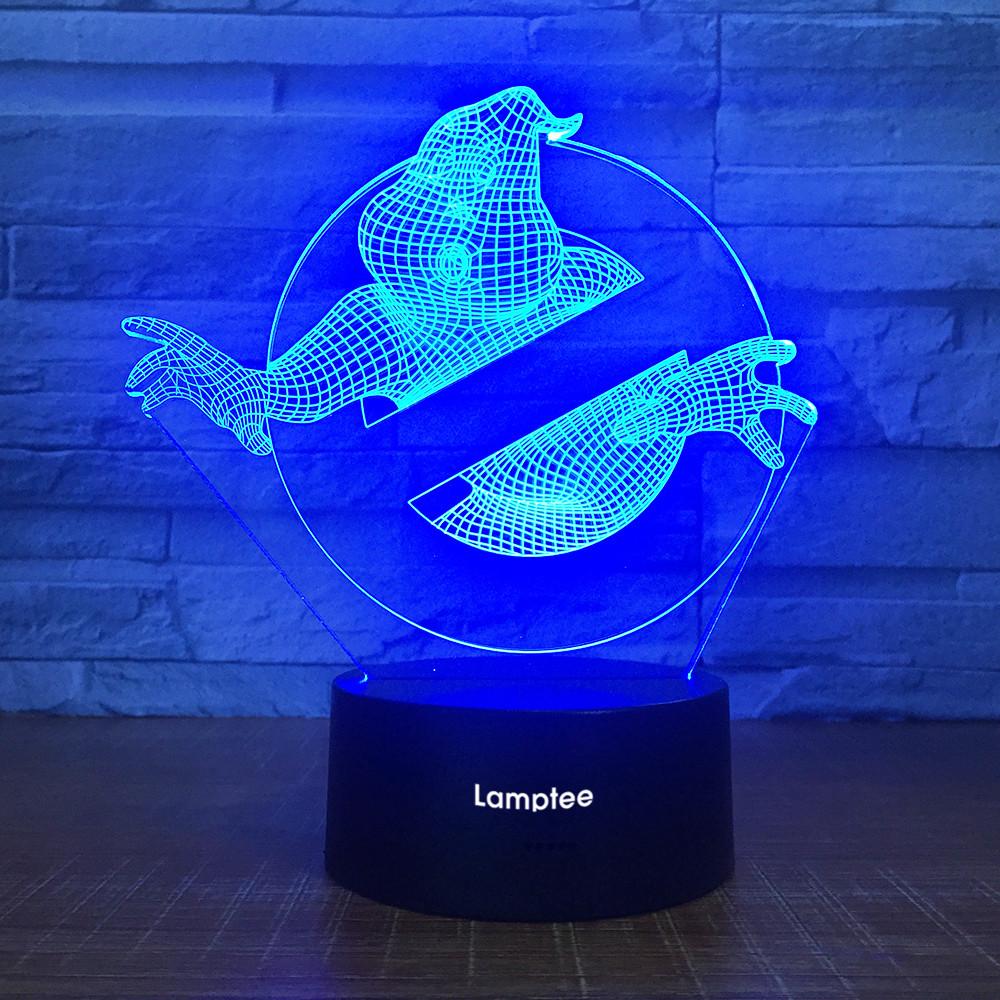 Anime Ghostbusters 3D Illusion Lamp Night Light 3DL1790