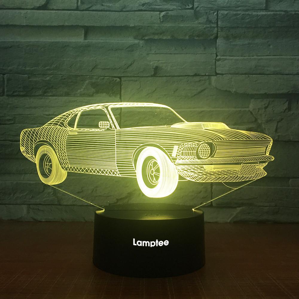 Sport Car Creative 3D Illusion Lamp Night Light 3DL1797