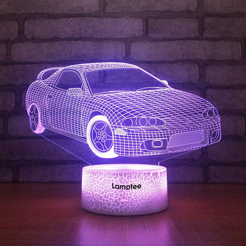 Image of Crack Lighting Base Traffic Car Decor 3D Illusion Lamp Night Light 3DL1805