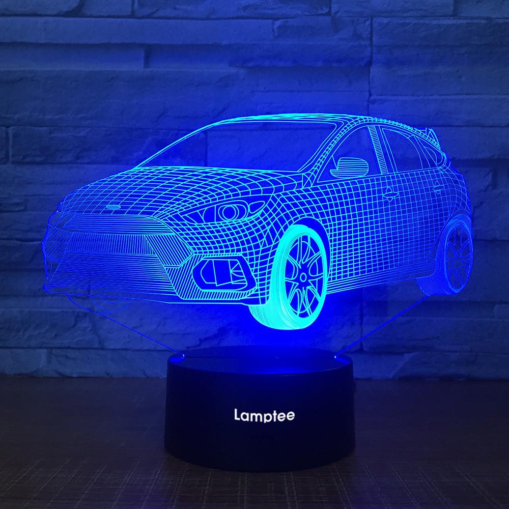 Traffic Car Decor 3D Illusion Lamp Night Light 3DL1807