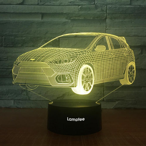 Image of Traffic Car Decor 3D Illusion Lamp Night Light 3DL1807