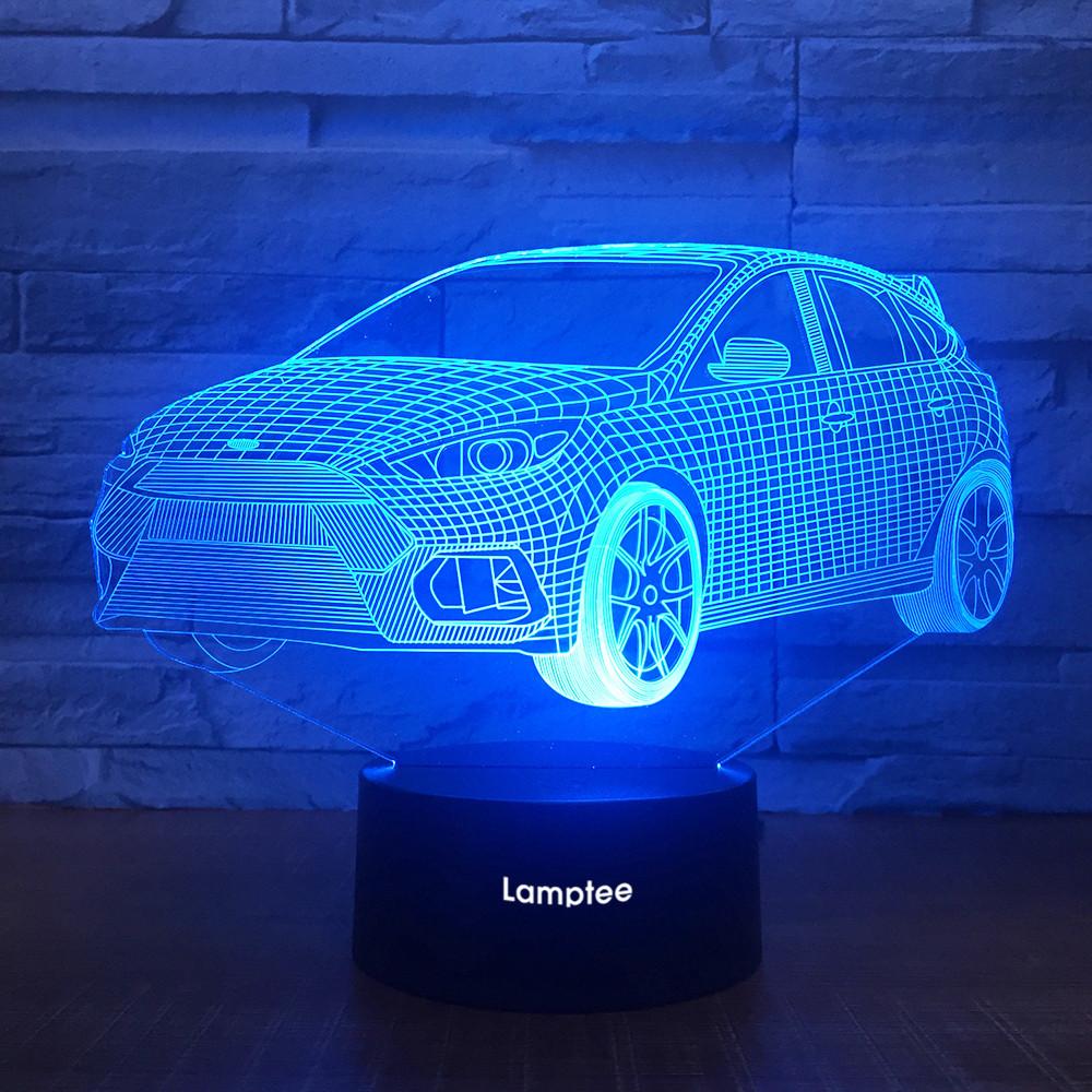 Traffic Car Decor 3D Illusion Lamp Night Light 3DL1807