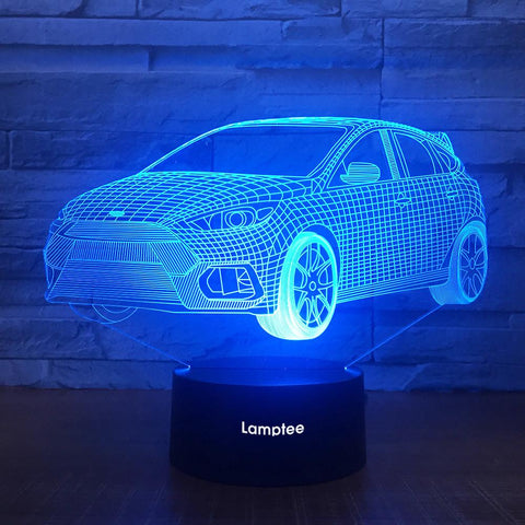Image of Traffic Car Decor 3D Illusion Lamp Night Light 3DL1807
