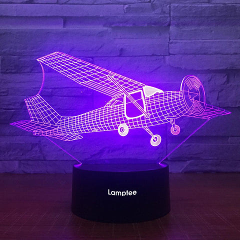 Image of Traffic Old Style Plane 3D Illusion Lamp Night Light 3DL1836