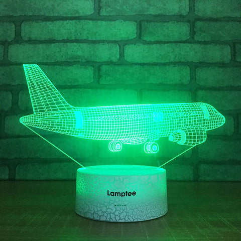 Image of Crack Lighting Base Traffic Air Plane 3D Illusion Lamp Night Light 3DL1854