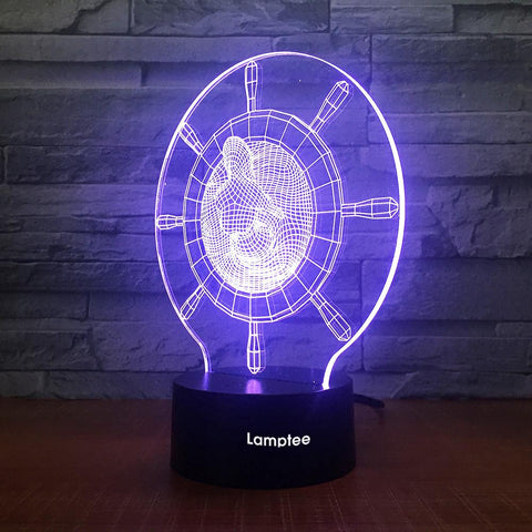 Image of Abstract 3D Illusion Portal Night Light Lamp 3DL1856
