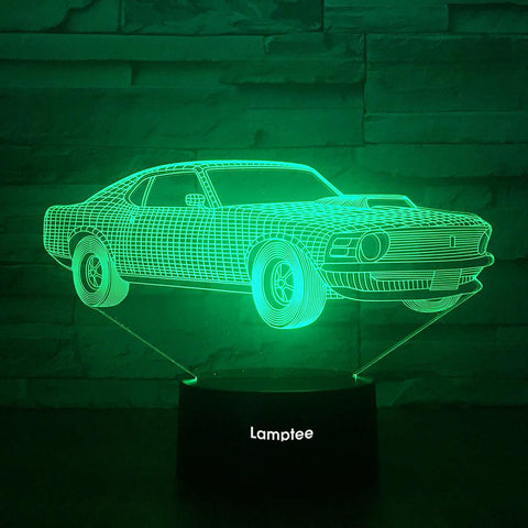 Image of Traffic Car Figure 3D Illusion Lamp Night Light 3DL1859