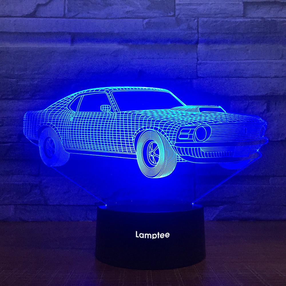 Traffic Car Figure 3D Illusion Lamp Night Light 3DL1859