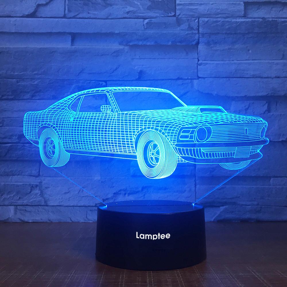 Traffic Car Figure 3D Illusion Lamp Night Light 3DL1859