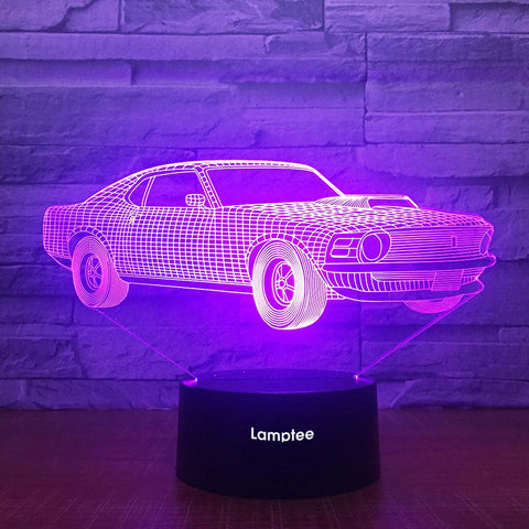 Image of Traffic Car Figure 3D Illusion Lamp Night Light 3DL1859