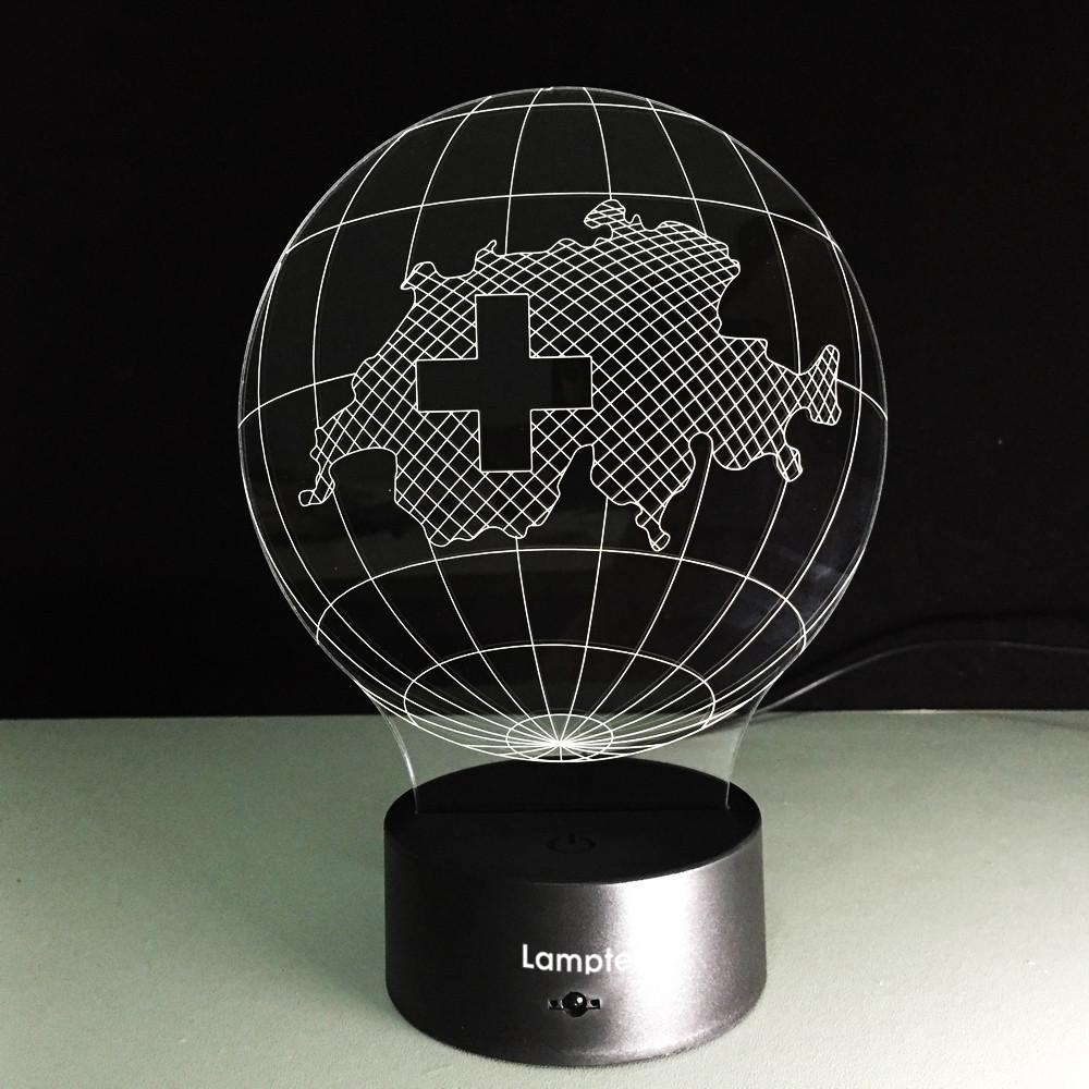 Other Earth Globe 3D Illusion Lamp Night Light 3DL186
