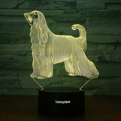 Image of Animal Dog 3D Illusion Lamp Night Light 3DL1962