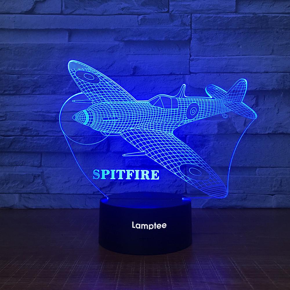 Traffic Plane  3D Illusion Lamp Night Light 3DL2073