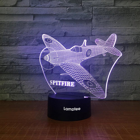 Image of Traffic Plane  3D Illusion Lamp Night Light 3DL2073