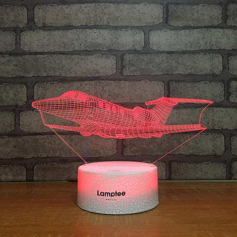 Image of Crack Lighting Base Traffic Plane 3D Illusion Lamp Night Light 3DL2074