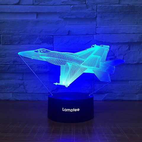 Image of Traffic Plane 3D Illusion Lamp Night Light 3DL2075