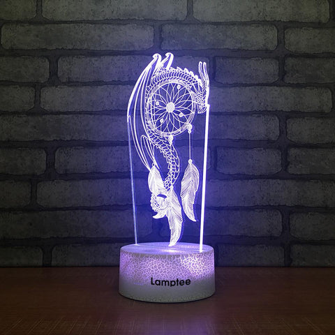 Image of Crack Lighting Base Art Decor 3D Illusion Lamp Night Light 3DL2082