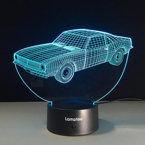 Image of Traffic Fashion Car 3D Illusion Lamp Night Light 3DL211