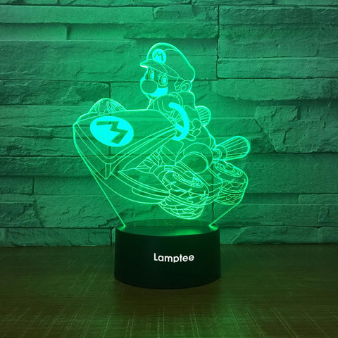Image of Anime Super Mario 3D Illusion Lamp Night Light 3DL2204