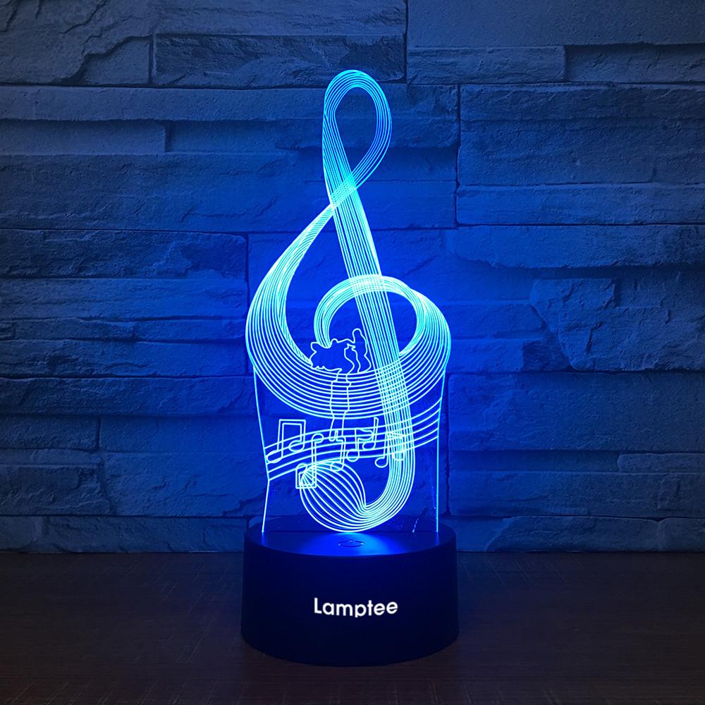 Instrument Music 3D Illusion Lamp Night Light 3DL2233