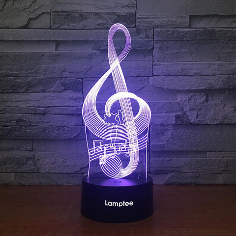 Image of Instrument Music 3D Illusion Lamp Night Light 3DL2233