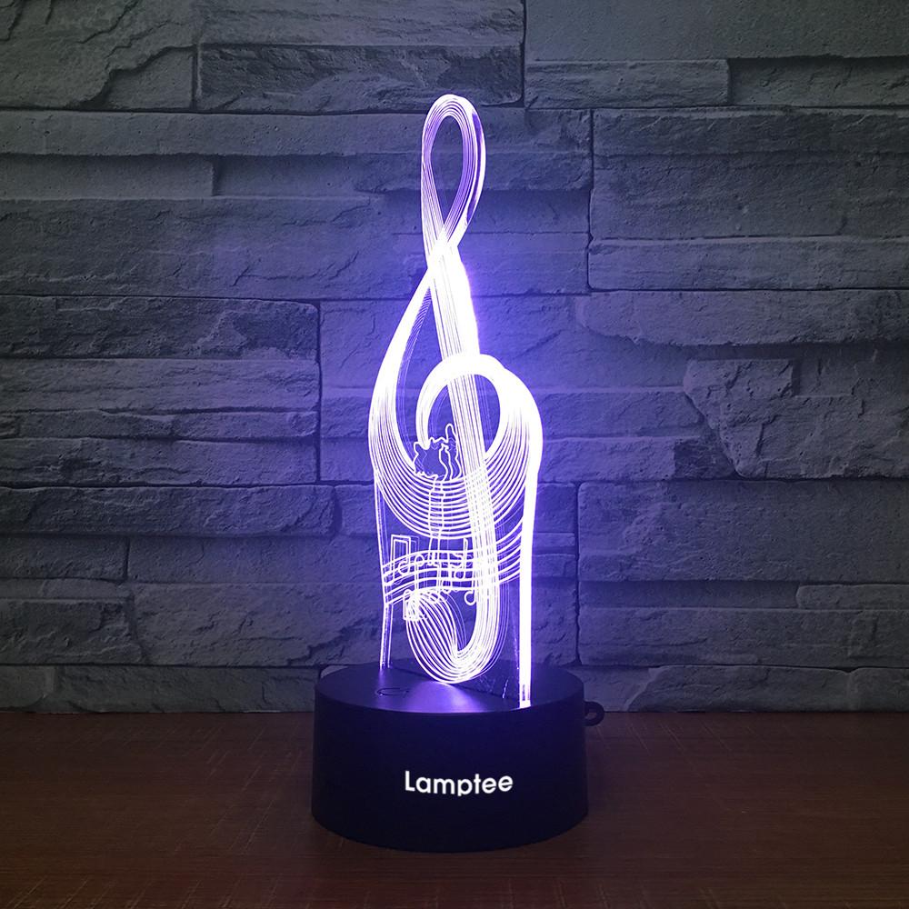 Instrument Music 3D Illusion Lamp Night Light 3DL2233